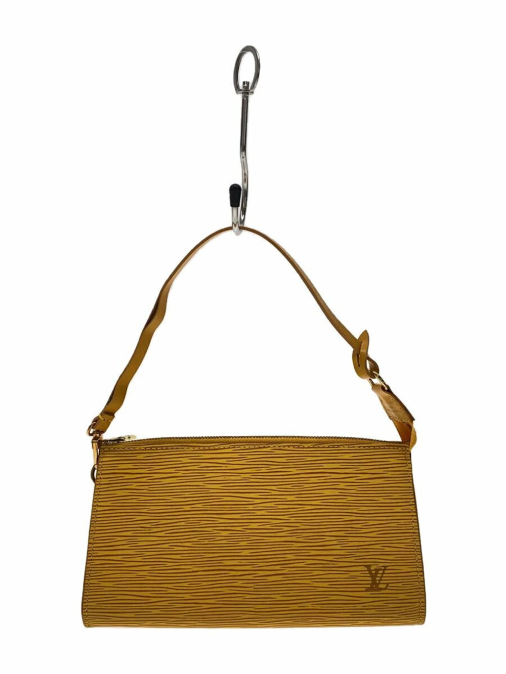 Louis Vuitton Pochette Accessoires Epi Yellow Leather Yellow